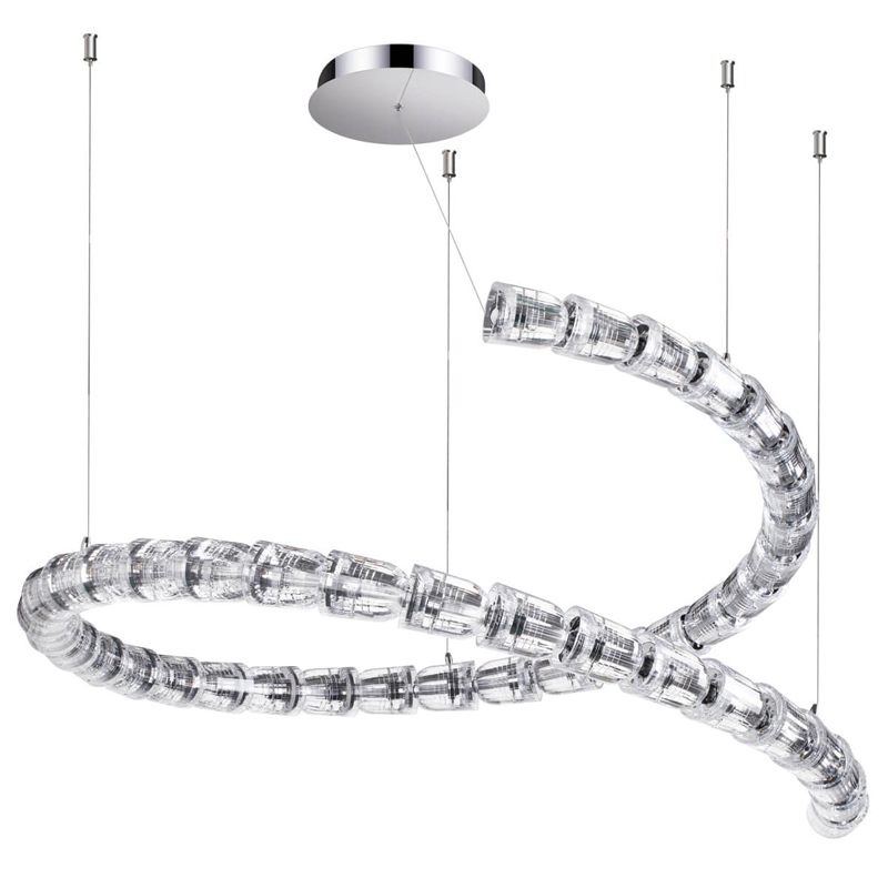 Люстра Safora Chrome Хром Прозрачный Люстра Safora Chrome Хром Прозрачный в Твери | Loft Concept