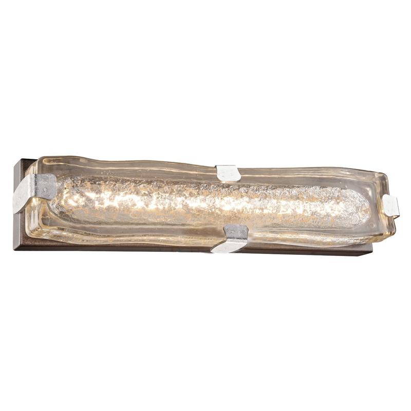 Бра с плафоном из выдувного муранского стекла Lumpio Silver Серебристый Коричневый Бра с плафоном из выдувного муранского стекла Lumpio Silver Серебристый Коричневый в Твери | Loft Concept