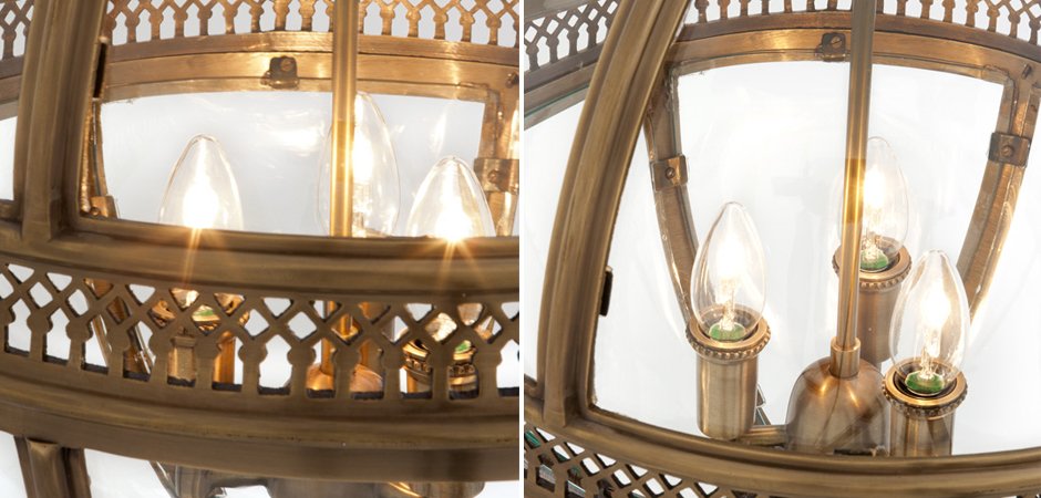 Люстра Lantern Residential Brass M Люстра Lantern Residential Brass M - Loft-Concept в Твери