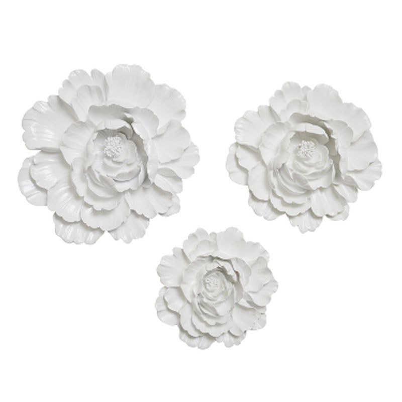 Аксессуар на стену Decor Flowers Rose Hip white Белый Аксессуар на стену Decor Flowers Rose Hip white Белый в Твери | Loft Concept