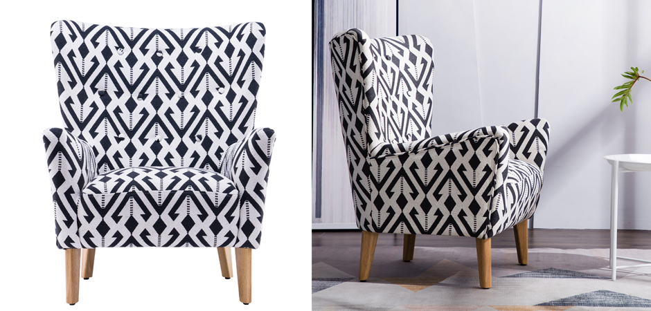 Кресло Black and White Triangle Chair Кресло Black and White Triangle Chair - Loft-Concept в Твери