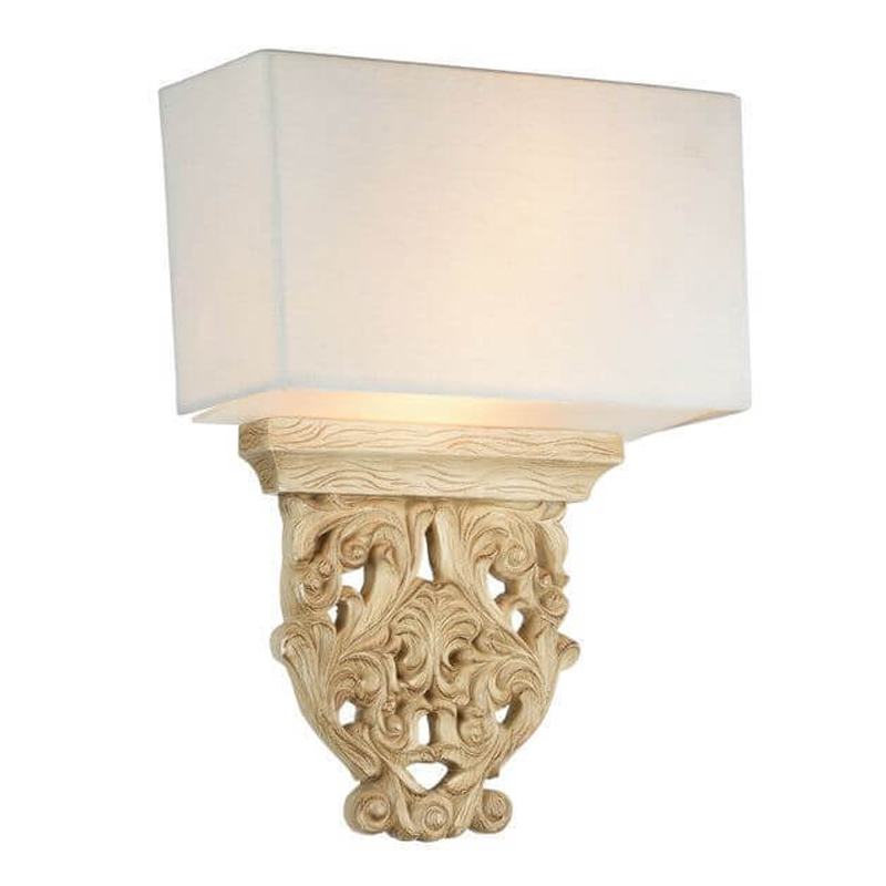 Бра Agueta Light Sconce Белый Бежевый Бра Agueta Light Sconce Белый Бежевый в Твери | Loft Concept