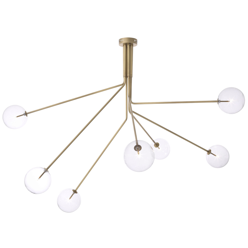 Люстра Eichholtz Chandelier Topaz Brass Латунь Прозрачный Люстра Eichholtz Chandelier Topaz Brass Латунь Прозрачный в Твери | Loft Concept