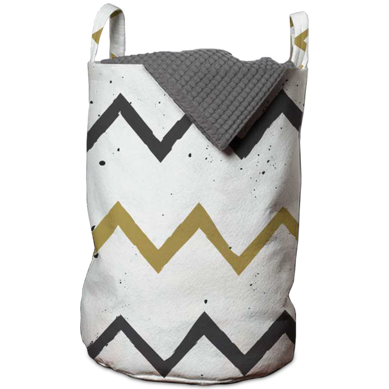 Корзина Chevron Basket Белый Горчичный Графит Корзина Chevron Basket Белый Горчичный Графит в Твери | Loft Concept