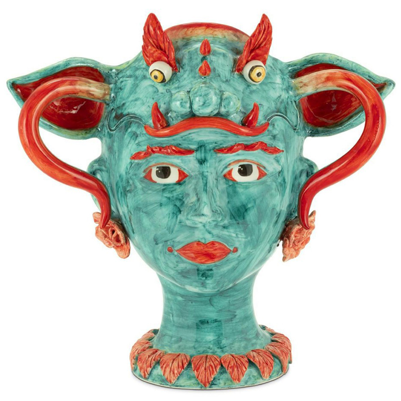 Ваза Vase Selva Dragon Бирюзовый Красный Ваза Vase Selva Dragon Бирюзовый Красный в Твери | Loft Concept