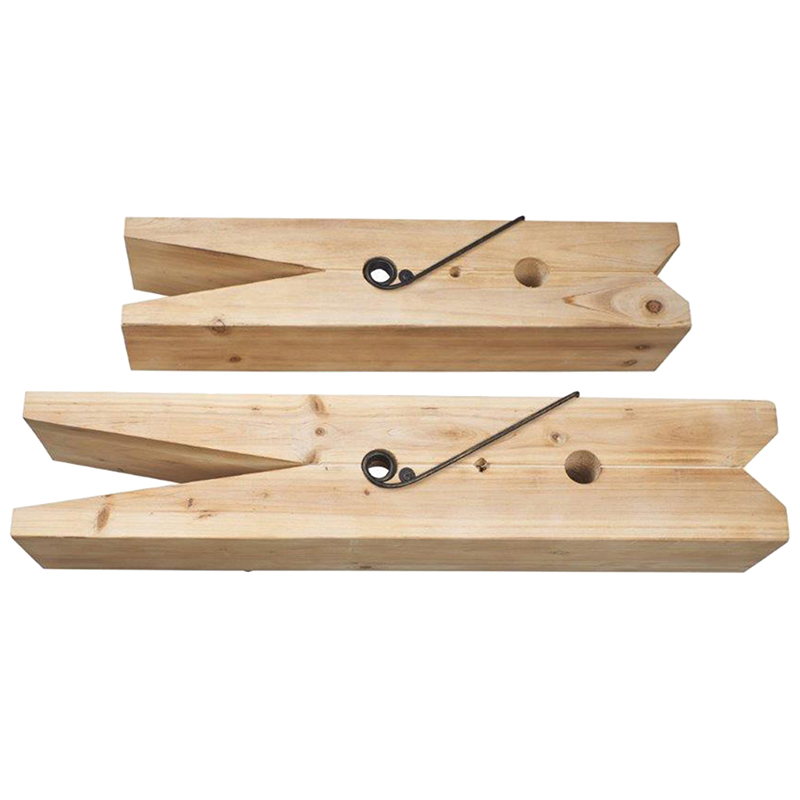 Комплект из 2-х полок в виде прищепок Clothespins Shelves Древесина Комплект из 2-х полок в виде прищепок Clothespins Shelves Древесина в Твери | Loft Concept