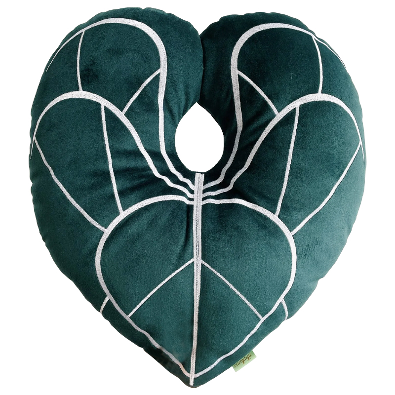Декоративная подушка Botanical Cushion Anthurium Зеленый Белый Декоративная подушка Botanical Cushion Anthurium Зеленый Белый в Твери | Loft Concept