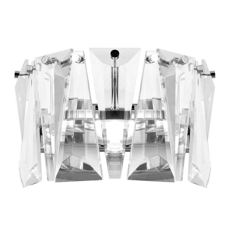 Бра Ruby Crystal Chrome Хром Прозрачное Стекло Бра Ruby Crystal Chrome Хром Прозрачное Стекло в Твери | Loft Concept