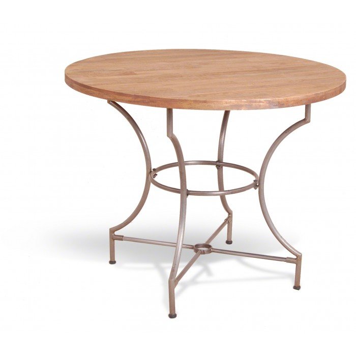 Cтол Industrial Metal Rust Round Dining Table Cтол Industrial Metal Rust Round Dining Table в Твери | Loft Concept