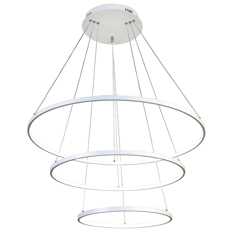 Люстра Ring Horizontal Trio white 80+60+40 Белый Люстра Ring Horizontal Trio white 80+60+40 Белый в Твери | Loft Concept