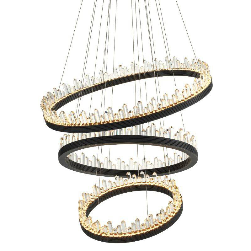 Люстра Eichholtz Chandelier Randall Темная бронза Прозрачный (Transparent) Люстра Eichholtz Chandelier Randall Темная бронза Прозрачный (Transparent) в Твери | Loft Concept