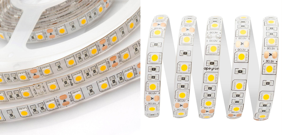 Светодиодная влагозащищенная лента 60LED/m 5050SMD теплый белый 5M Светодиодная влагозащищенная лента 60LED/m 5050SMD теплый белый 5M - Loft-Concept в Твери