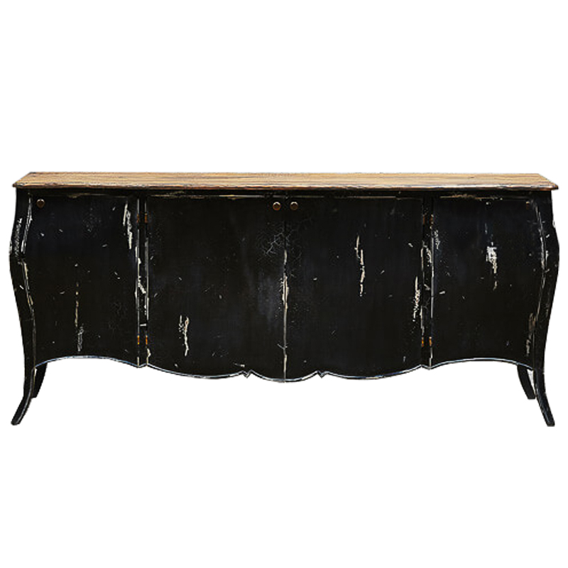 Комод длинный в стиле прованс Black Vintage Commode Черный Коричневый Винтажный черный Комод длинный в стиле прованс Black Vintage Commode Черный Коричневый Винтажный черный в Твери | Loft Concept