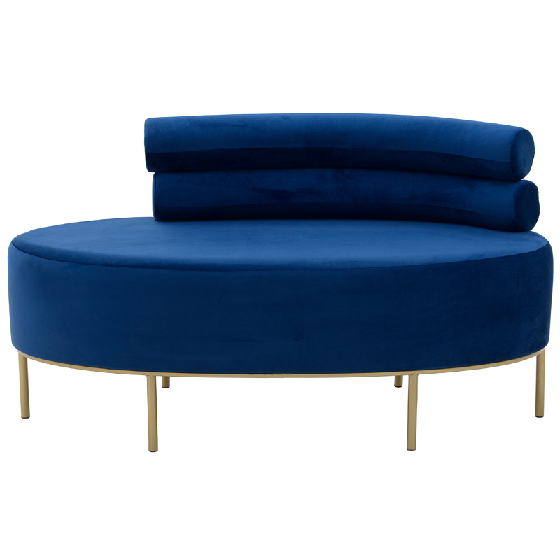 Кушетка Fening Lounge Sapphire Blue Сапфирово-синий Золотой Кушетка Fening Lounge Sapphire Blue Сапфирово-синий Золотой в Твери | Loft Concept