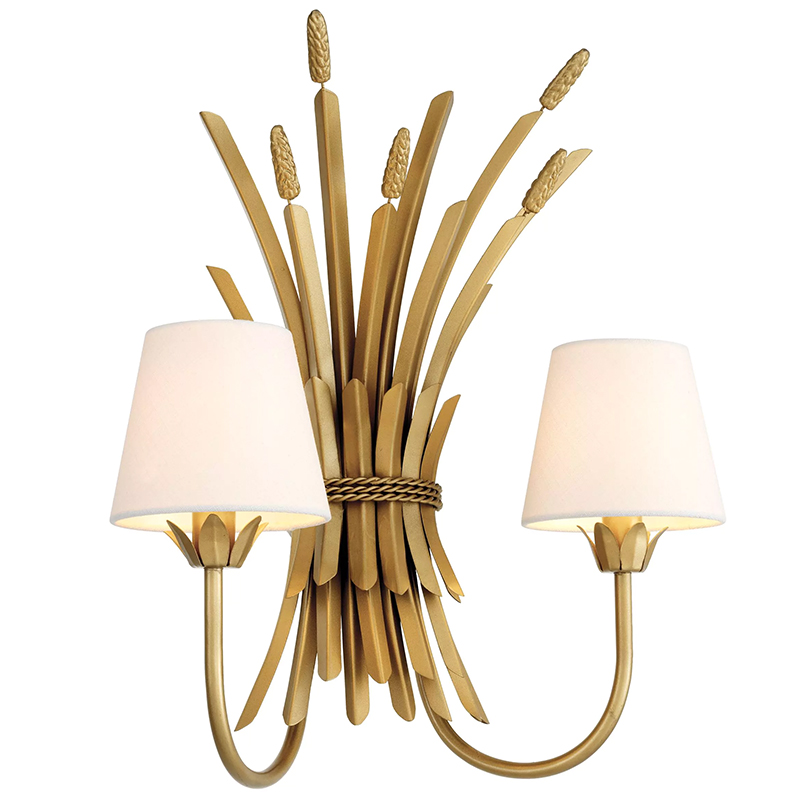 Бра Eichholtz Wall Lamp Bonheur Латунь Белый Бра Eichholtz Wall Lamp Bonheur Латунь Белый в Твери | Loft Concept