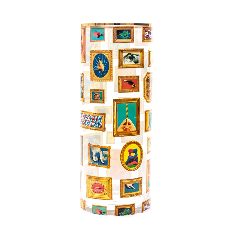 Ваза Seletti Frames Big Прозрачный Золотой Ваза Seletti Frames Big Прозрачный Золотой в Твери | Loft Concept