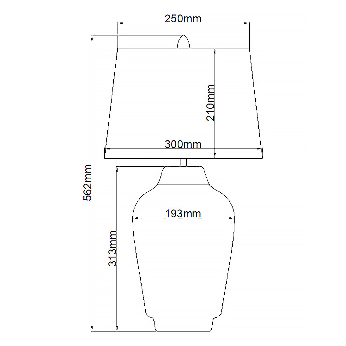 Настольная лампа с белым конусным абажуром и ребристым керамическим основанием Quintiesse в Твери