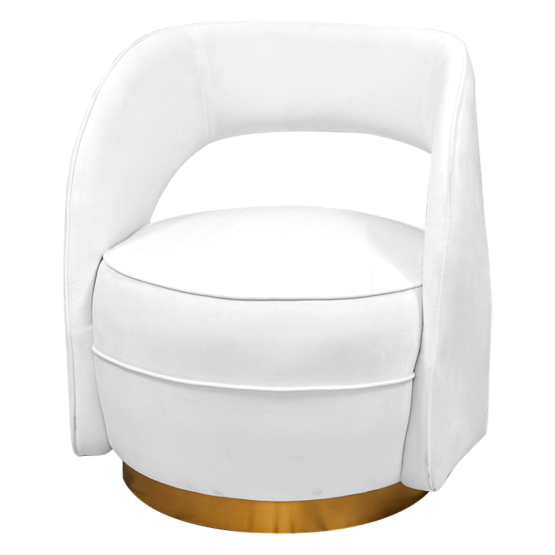 Кресло Arlo Armchair Белый Золотой Кресло Arlo Armchair Белый Золотой в Твери | Loft Concept