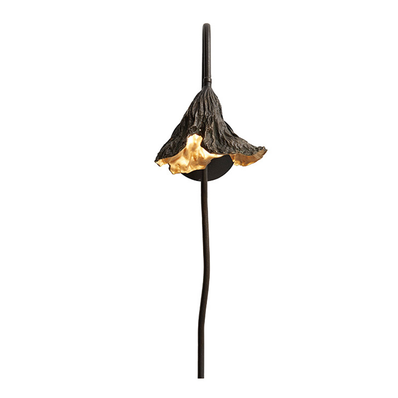 Настенный светильник Увядший Лотос Withering Lotus Lamp I Золотой Темная бронза Настенный светильник Увядший Лотос Withering Lotus Lamp I Золотой Темная бронза в Твери | Loft Concept
