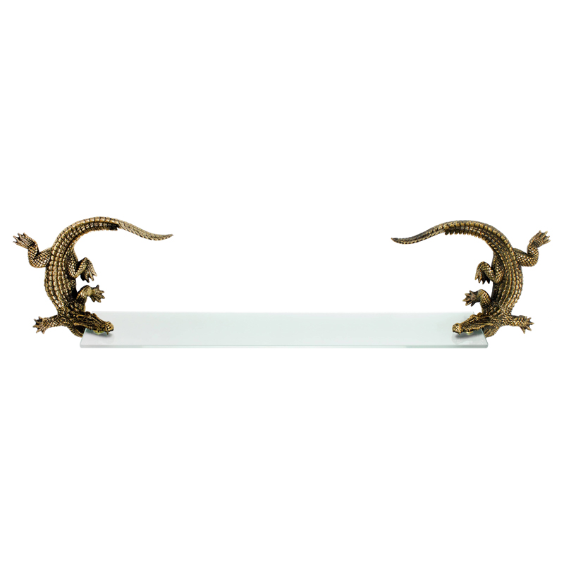 Полка для ванной Bronze Crocodiles Бронза Полка для ванной Bronze Crocodiles Бронза в Твери | Loft Concept