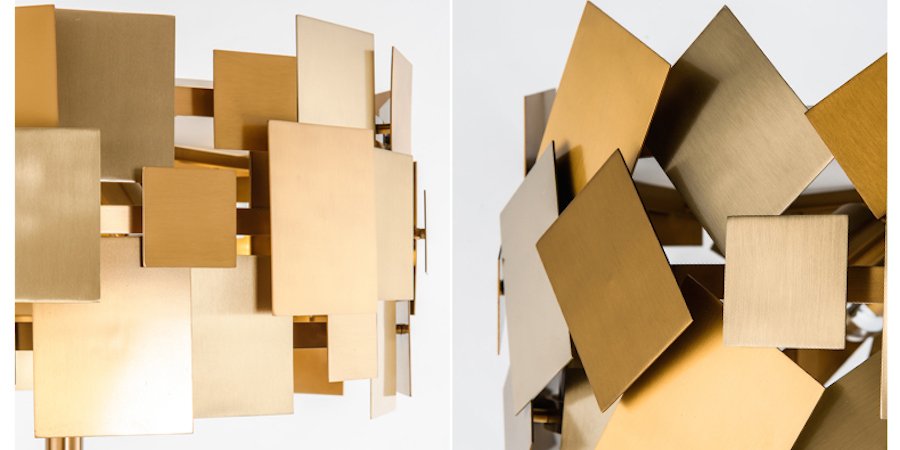 Торшер Gold Plate Floor Lamp Торшер Gold Plate Floor Lamp - Loft-Concept в Твери
