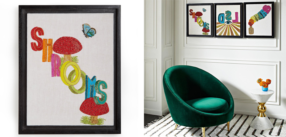 Панно Jonathan Adler Shrooms Beaded Wall Art Панно Jonathan Adler Shrooms Beaded Wall Art - Loft-Concept в Твери