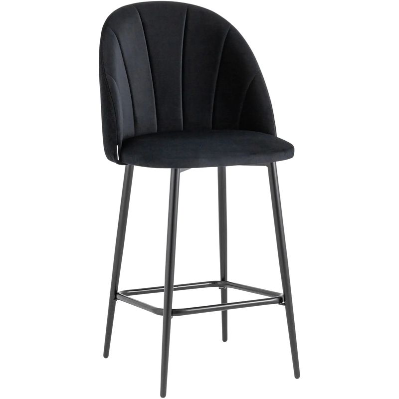 Барный Стул Balsari S Chair Черный Велюр Черный Барный Стул Balsari S Chair Черный Велюр Черный в Твери | Loft Concept