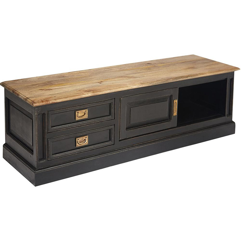 TV-тумба Provence Sylvie TV-stand Черный Древесина TV-тумба Provence Sylvie TV-stand Черный Древесина в Твери | Loft Concept