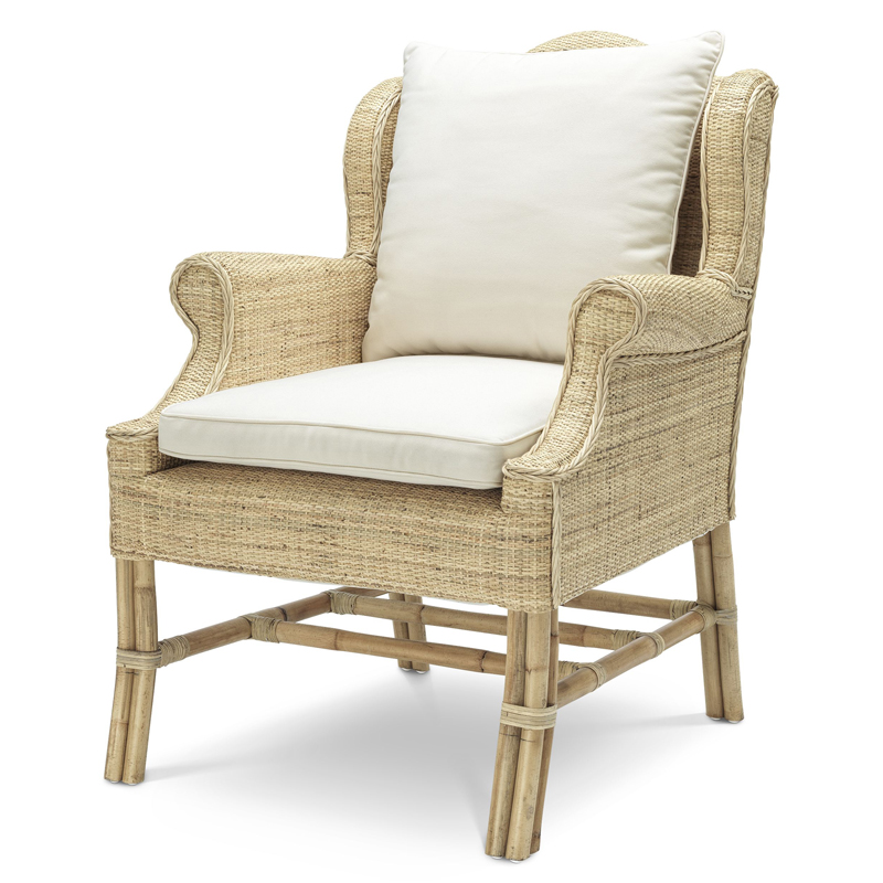 Кресло Eichholtz Chair Porto Ercole Бежевый Кремовый Кресло Eichholtz Chair Porto Ercole Бежевый Кремовый в Твери | Loft Concept
