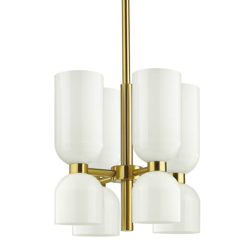 Люстра Lightmaker Studio Edie Chandelier 4 Белый Бронза Люстра Lightmaker Studio Edie Chandelier 4 Белый Бронза в Твери | Loft Concept