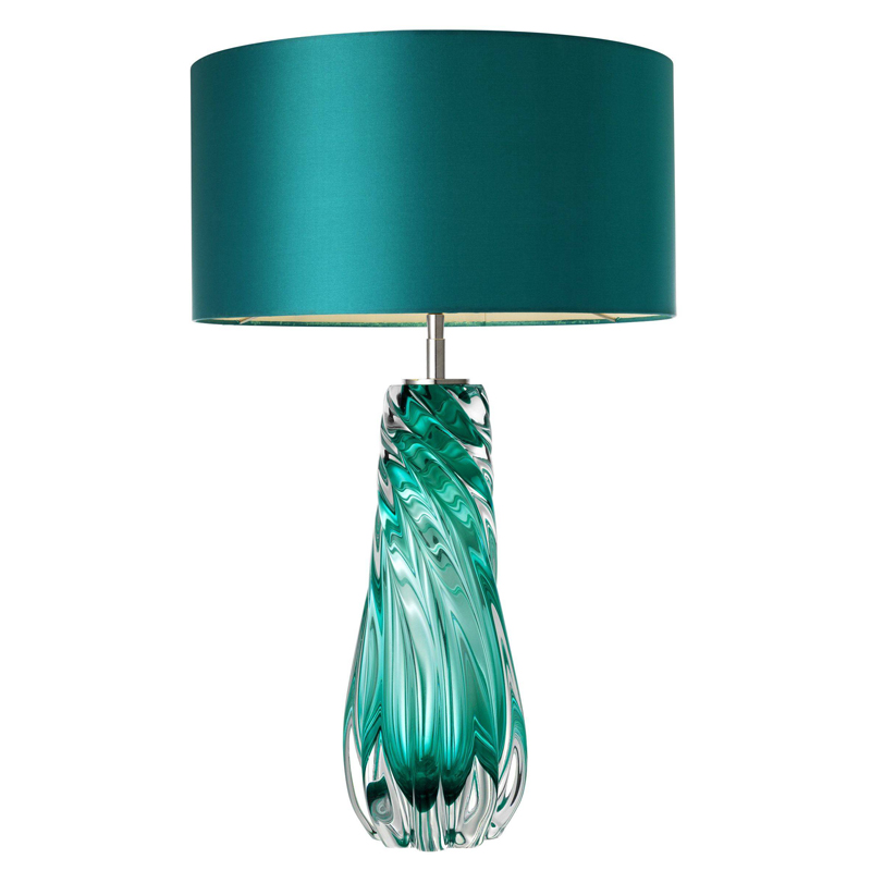 Настольная лампа Eichholtz Table Lamp Barron Бирюзовый Никель Настольная лампа Eichholtz Table Lamp Barron Бирюзовый Никель в Твери | Loft Concept