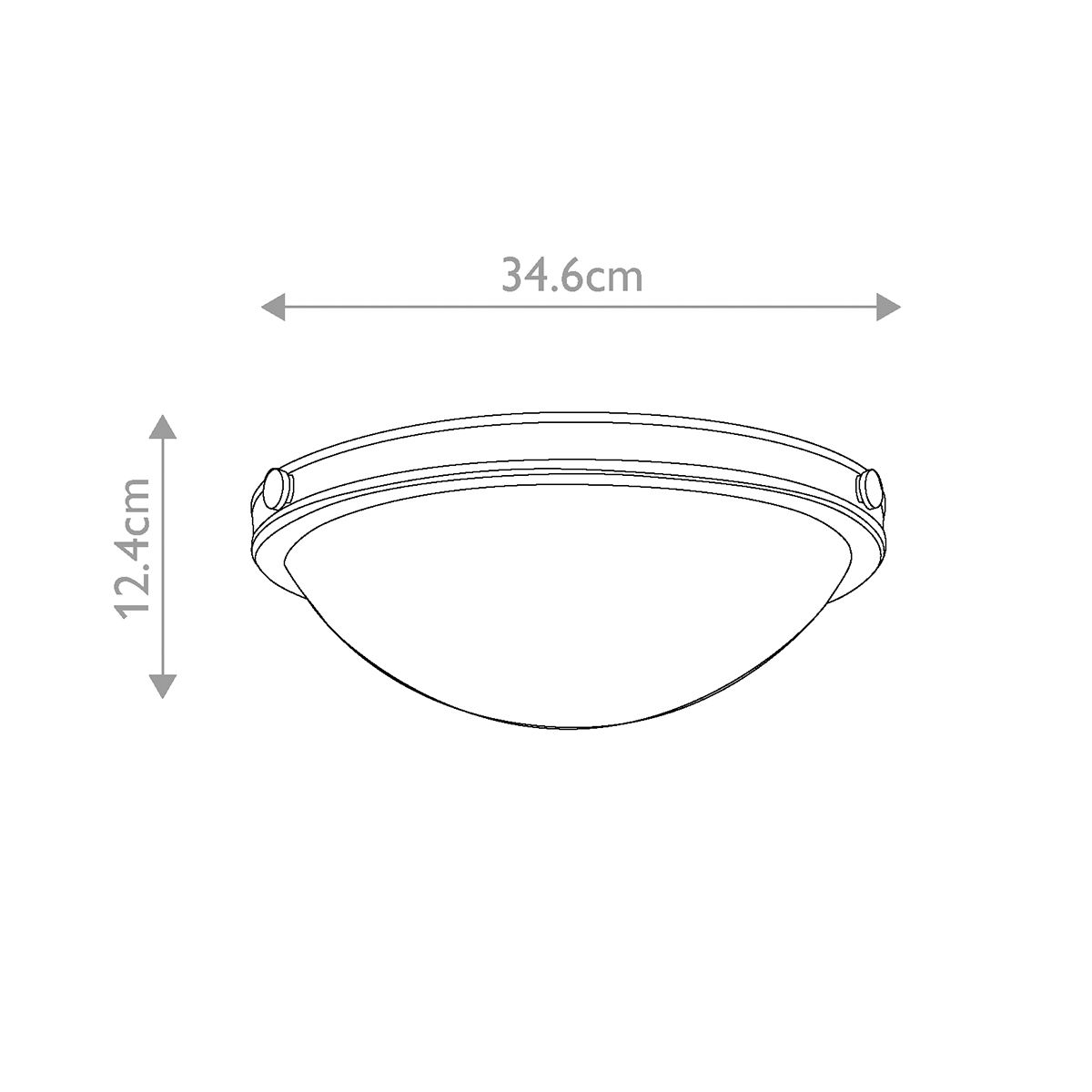Потолочный светильник цвета латунь с полусферическим матовым белым плафоном Hinkley в Твери