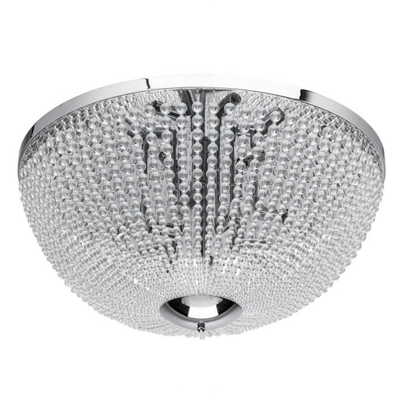 Потолочный светильник Virginia Clear Beads ceiling Chrome L Хром Прозрачное Стекло Потолочный светильник Virginia Clear Beads ceiling Chrome L Хром Прозрачное Стекло в Твери | Loft Concept