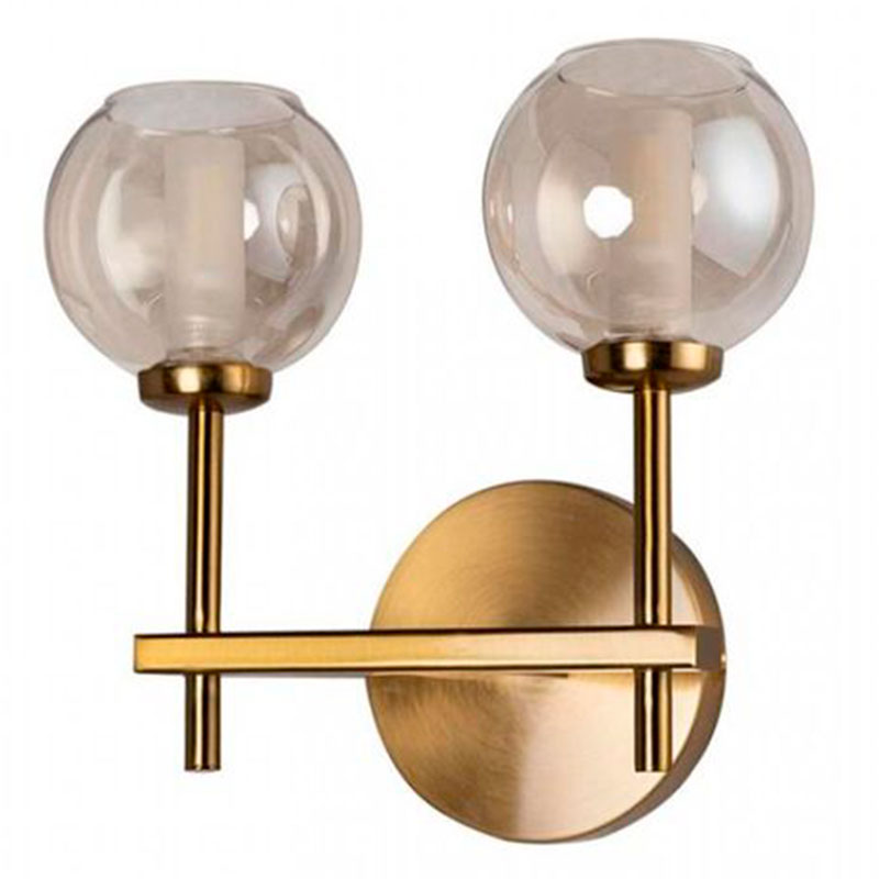 Бра RH Boule de Cristal Double Wall Lamp amber Gold Золотой Амбре янтарь Бра RH Boule de Cristal Double Wall Lamp amber Gold Золотой Амбре янтарь в Твери | Loft Concept