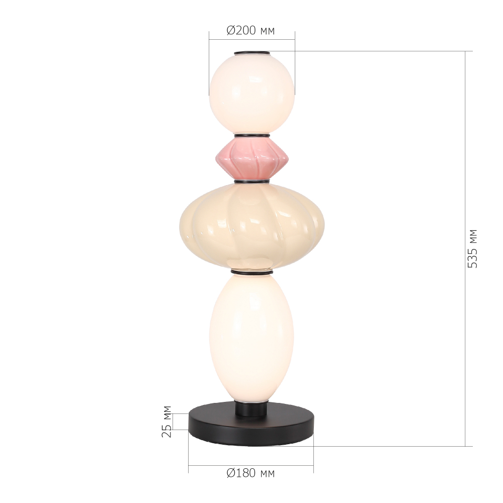 Настольная лампа с фигурными керамическими элементами Fragrant Light в Твери