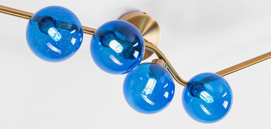 Бра Cherry FLUSH MOUNT Wall Lamp blue Бра Cherry FLUSH MOUNT Wall Lamp blue - Loft-Concept в Твери