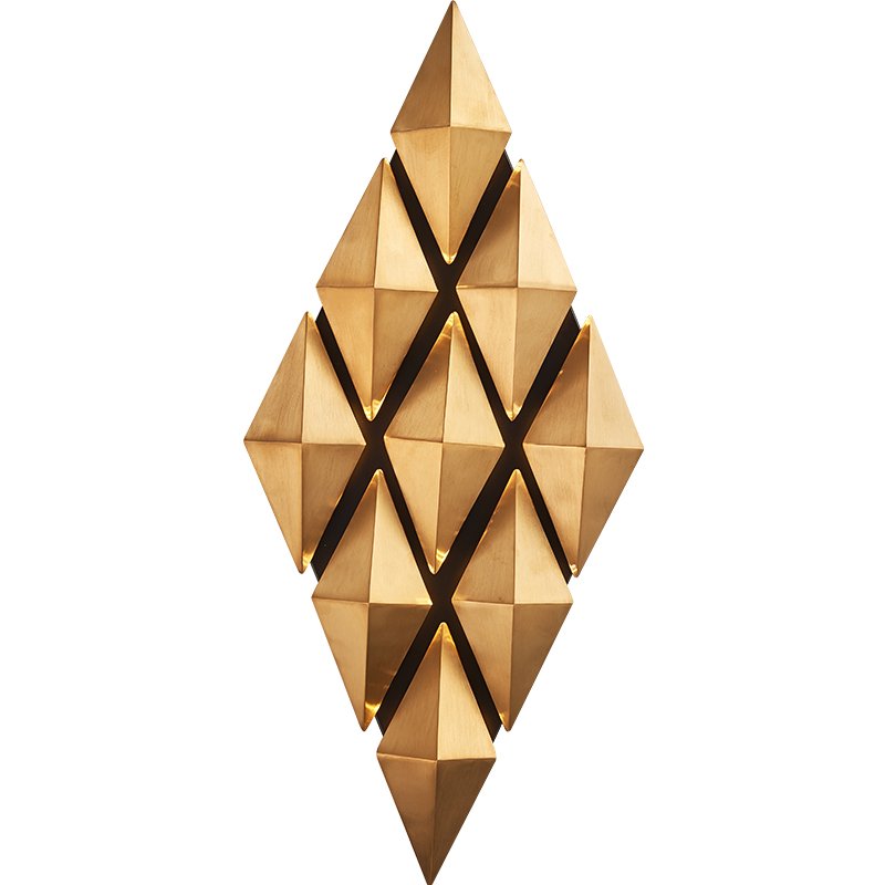 Бра Honeycomb Gold lozenges Wall Lamp Золотой Бра Honeycomb Gold lozenges Wall Lamp Золотой в Твери | Loft Concept