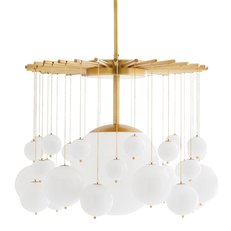 Люстра Arteriors MIRA CHANDELIER Золотой Белый Люстра Arteriors MIRA CHANDELIER Золотой Белый в Твери | Loft Concept