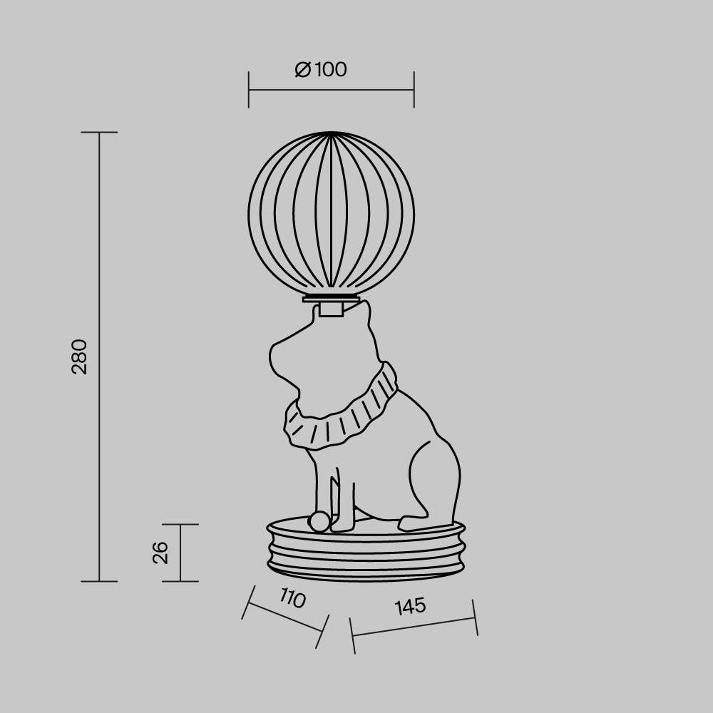 Настольный светильник Senor Capybara 3000К 5Вт в Твери