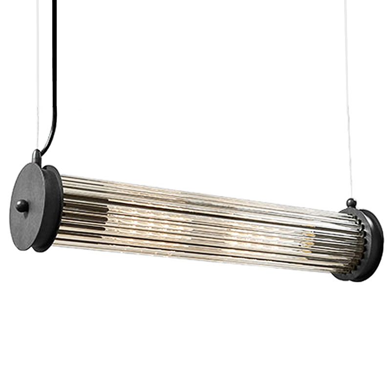 Подвесной светильник Glass TUBE Pendant Black Черный Прозрачный Подвесной светильник Glass TUBE Pendant Black Черный Прозрачный в Твери | Loft Concept