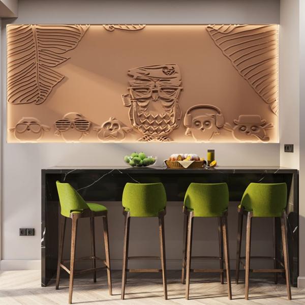 Барельеф OWLS Барельеф OWLS в Твери | Loft Concept