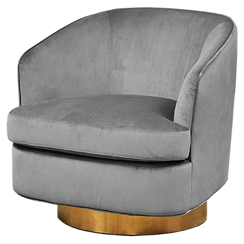Кресло Stardust Armchair Grey Серый Латунь Кресло Stardust Armchair Grey Серый Латунь в Твери | Loft Concept