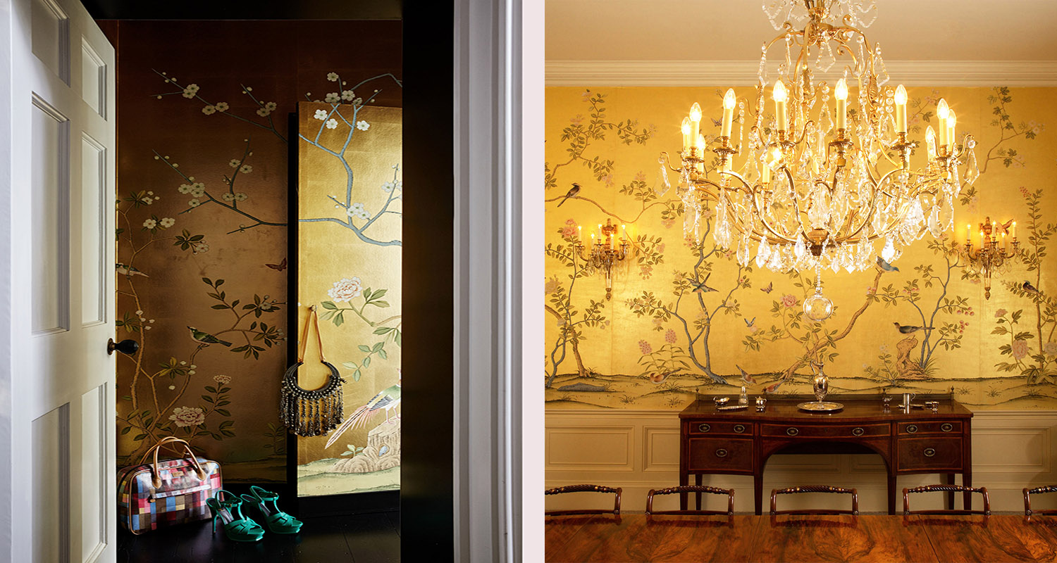 Обои ручная роспись Badminton 22 Carat Gold - фото №1