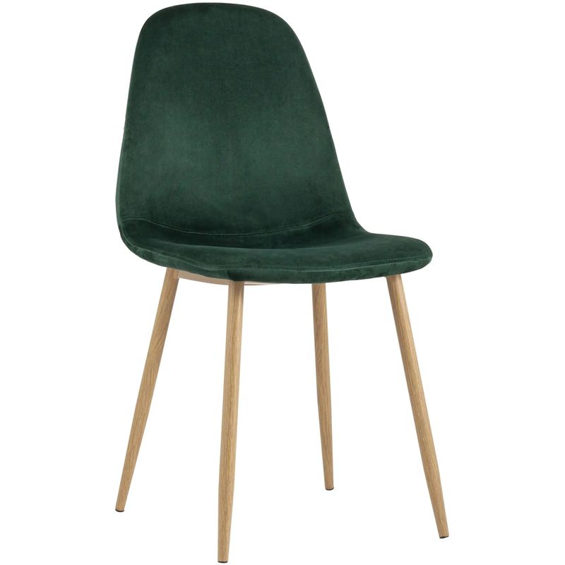 Стул Archie Chair Темно-Зеленый Велюр Зеленый Древесина Стул Archie Chair Темно-Зеленый Велюр Зеленый Древесина в Твери | Loft Concept