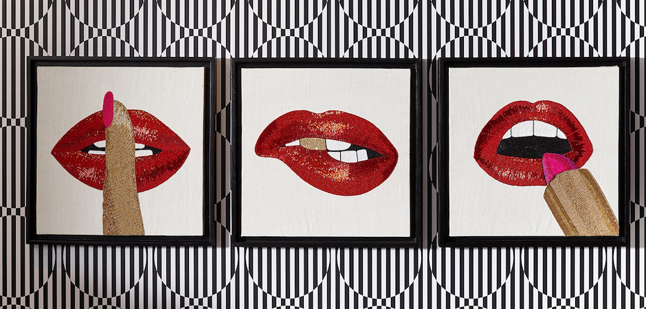 Панно LIPSTICK BEADED WALL ART Панно LIPSTICK BEADED WALL ART - Loft-Concept в Твери