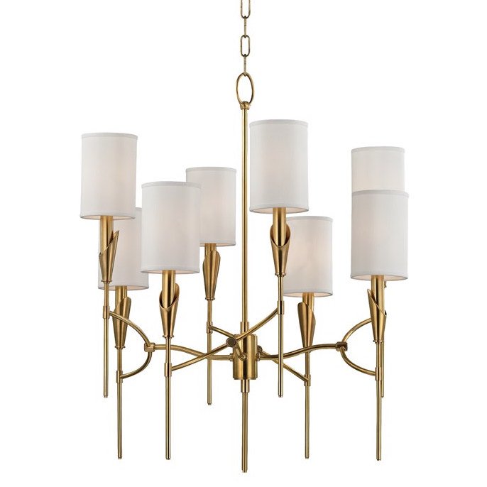 Люстра TATE Chandelier 1304-AGB Латунь Белый Люстра TATE Chandelier 1304-AGB Латунь Белый в Твери | Loft Concept