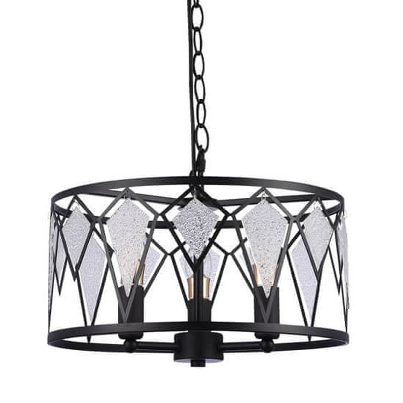 Люстра Glass Lozenges D36 Черный Люстра Glass Lozenges D36 Черный в Твери | Loft Concept