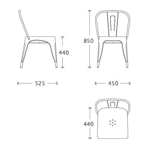 Кухонный стул Tolix Chair Кухонный стул Tolix Chair в Твери