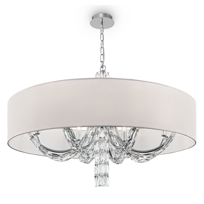 Люстра Damiana Chandelier 88 Белый Хром Люстра Damiana Chandelier 88 Белый Хром в Твери | Loft Concept