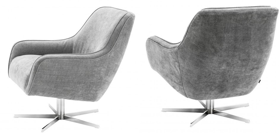 Кресло Eichholtz Swivel Chair Serena Grey Кресло Eichholtz Swivel Chair Serena Grey - Loft-Concept в Твери